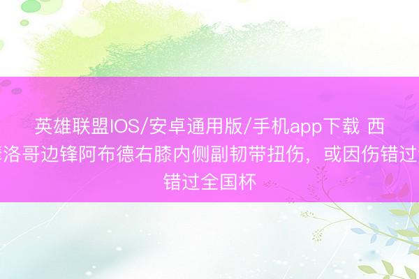 英雄联盟IOS/安卓通用版/手机app下载 西媒：摩洛哥边锋阿布德右膝内侧副韧带扭伤，或因伤错过全国杯