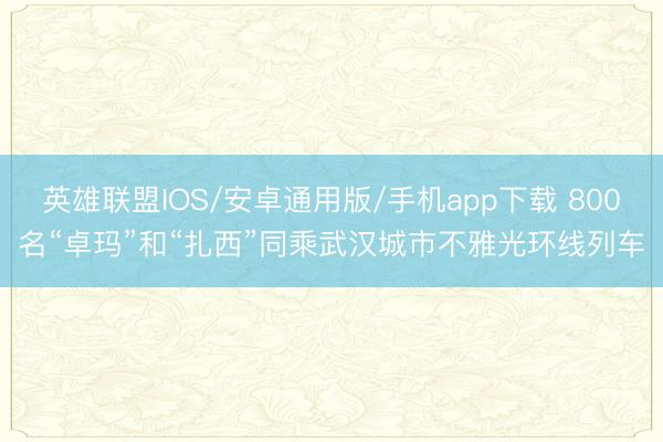 英雄联盟IOS/安卓通用版/手机app下载 800名“卓玛”和“扎西”同乘武汉城市不雅光环线列车